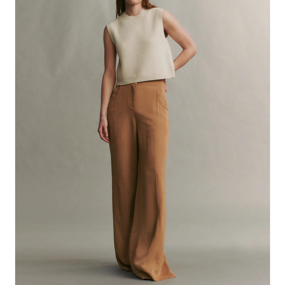 TWP Demie Wide Leg Pant in Cartouche 10